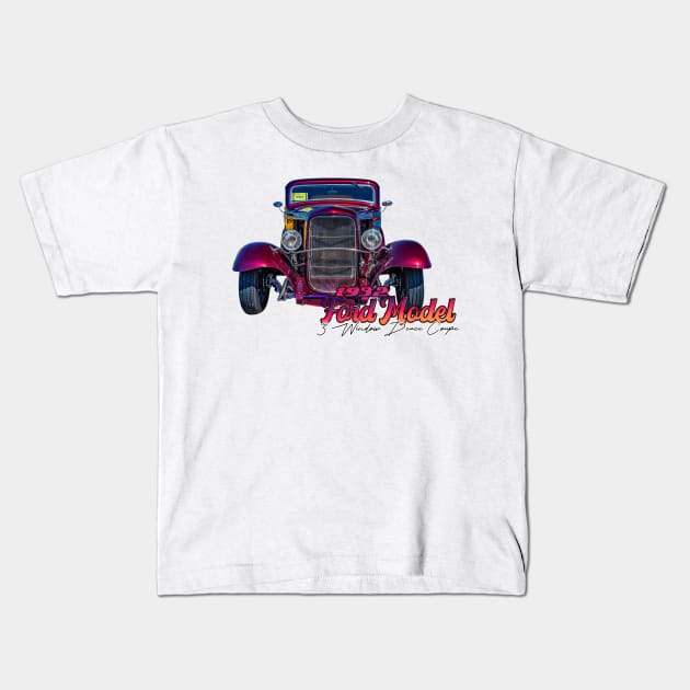 1932 Ford Model B 3 Window Coupe Kids T-Shirt by Gestalt Imagery